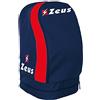 Zeus Zaino ULYSSE Borsa A Spalla Calcio Calcetto Basket Piscina Tennis Sport 33 X 30 X 52 cm (Blu-Rosso)