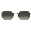 Ray-Ban 0RB3556N Occhiali da Sole, Marrone (Gunmetal), 53 Unisex-Adulto