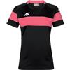 Kappa Dareta Maglietta, Nero/Rosa, XXL Donna