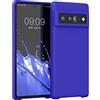 kwmobile Custodia Compatibile con Google Pixel 6 Pro Cover - Back Case per Smartphone in Silicone TPU - Protezione Gommata - blu baltico