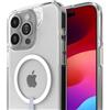 ZAGG Crystal Palace - Custodia protettiva per Apple iPhone 15 Pro Max, MagSafe, protezione da cadute da 4 m, ricarica wireless, grafene, presa migliorata, trasparente
