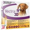 CEVA SALUTE ANIMALE SPA VECTRA 3D*3PIP 1,5-4KG GIALLO