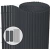 VOUNOT® Canniccio PVC Frangivista Recinzione 100 x 500 cm, Arella Doppia Schermo Privacy Paravista, Resistente ai Raggi UV Resistente alle Intemperie Protettivo per Giardino, Balcone, Terrazza, Grigio