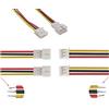 VUNIVERSUM 5 paia di 10 pezzi Micro JST PH 2.0 3 pin, misura griglia 2 mm, connettore maschio, femmina con cavo da 10 cm, prolunga per batteria Lipo Computer elettronica PC fai da te modellismo