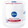 NIVEA Repair & Care Crema per il corpo, idratante e non grassa, lozione ad assorbimento rapido con vitamina E e glicerina, per pelli molto secche e ruvide (400 ml)