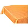 emmevi Tovaglia Cucina Antimacchia Bordata Cotone Resinato Morbido Quadretti MOD.Erika 140X180 Arancione