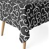 Martina Home Tovaglia resinata Loiret, 140 x 140 cm, colore: nero