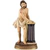 DRW Figura di Cristo Legato a Colonna in Resina Dipinto a Mano 20 cm