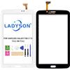 LADYSON Sostituzione dello schermo per Samsung Galaxy Tab 3 7.0 T211 SM-T211 Touch Screen Digitizer Sensore Pannello di Vetro Kit completo di parti di riparazione con strumenti (bianco)