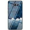 MadBee Cover per Samsung Galaxy J2 Prime [con Pellicola Proteggi Schermo],Custodia Protettiva in Vetro Temperato 9H [Cielo Stellato]+Cornice Paraurti in Silicone Morbido Cover Case (Stellato Blu)