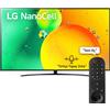 LG NanoCell 43NANO766QA TV 109,2 cm (43) 4K Ultra HD Smart TV Wi-Fi Nero GARANZIA ITALIA