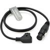 Uonecn XLR 4 pin femmina a D-tap maschio cavo Practilite 602 DSLR Camcorder di alimentazione per fotocamera Sony F55 SXS