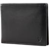 Roncato Pascal portafoglio, nero in Vera Pelle, misura: 13 x 9.5 x 1.5