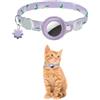 PF DOGGY PRENDRE SOIN DE LUI Collare di sicurezza anti-soffocamento PF Doggy con fibbia per AirTag Apple - Localizzazione GPS per gattini, gatti, cani di piccola taglia, AirTag GPS per gatti non inclu