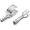 ZASEVES molla pinza taglia arrosto inox con pinza servi arrosto inox, affetta verdure, taglia cipolle, prodotti italiani, affetta carne brasato a fette