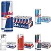 Red Bull Energy Drink Assortimento: Classico, Sugarfree, Zero Calorie, Anguria, Dragon Fruit, Cocco Açaí - 24 Lattine da 250ml per Gusto
