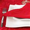 BGEUROPE Tovaglia da tavolo rossa, trattamento antimacchia, misure grandi, rif. Lyon, rosso, 12 Napkins 18 x 18 (45 x 45 cm)