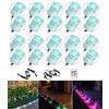 FVTLED 20 pezzi RGB LED a incasso per pavimento,Luce da incasso IP67 impermeabile,12 V DC, Ø30 mm, 0.6 W,Terrazza Cucina Giardin
