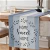 MAIXUN Runner Tavola Moderno Decorazioni 40x140cm Grigio Chiaro Runner da Tavolo Lino Primavera Estate Vintage Tovaglia Blu da Tavolo Decorazione per Festival Picnic Feste Cucina Matrimoni