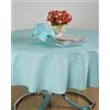 ESSE HOME - Confestyl - Tovaglia - Copritavolo - Rotonda per 8 Persone - Fiandra Jacquard Puro Cotone - Iris 598 (0/170, Tovaglia Verde)