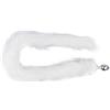 BONDAGERIE® Coda lunga plug anale in acciaio, colore bianco Size: L