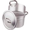Baldassare Agnelli Pentole Agnelli ALMA1524 Pentola Cuociverdure E Couscous con Casseruola per Cottura A Vapore Spessore 3 Millimetri Completa di Coperchio E Due Maniglie Inox, Diametro 40 cm