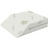 Italian Bed Linen Cuscino Posturale Riposa Gambe con Fodera in microfibra sottoposta a trattamento ALOE VERA, 61x50x17 cm, Cuscino Solleva Gambe per Letto, Favorisce Circolazione e Recupero Sportivi, Sfoderabile