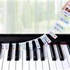 laqula Guida Alle Note Del Pianoforte Per l'apprendimento Dei Principianti, Etichette Riutilizzabili e Rimovibili Delle Note Della Tastiera Del Pianoforte per Tutti Gli 88/61 Tasti (Colorato)