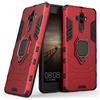 LuluMain Compatibile con Huawei Mate 9 Cover, Custodia Armor Anello Cavalletto (Funziona con Il Supporto Magnetico per Auto) Case Paraurti (Rosso)