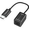 Cubilux Trasmettitore USB C a SPDIF, adattatore di uscita audio ottica unidirezionale da tipo C a DAC 192KHz/24bit per MacBook Pro/Air, laptop, computer