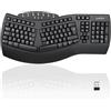 Perixx PERIBOARD-612 Tastiera Ergonomica Wireless e Bluetooth, Compatibile con Windows 10 e Mac OS X, Layout Italiano