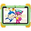 C idea Tablet Bambini 10.1 pollici,Android 12 Tablet per Bambini dai 3 anni in su, 64GB ROM 4GB RAM(1TB TF), ampio schermo 1920x1200 FHD, batteria da 6000 mAh, WiFi 5G/2,4G (verde)