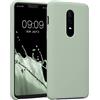 kwmobile Custodia Compatibile con OnePlus 6 Cover - Back Case per Smartphone in Silicone TPU - Protezione Gommata - verde grigio