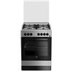 BEKO FSS61DXMM CUCINA 60X60 4 FUOCHI A GAS FORNO ELETTRICO 71LT -INOX