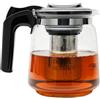 DMA-Z Teiera in Vetro Resistente al Calore Con Coperchio, 1500 ml, Filtro in Acciaio Inox, Termica, Tea Maker Con Colino
