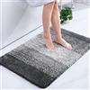 Homaxy zerbino Ingresso casa 60 x 90 cm,Tappeto Entrata Interno Resistente Sporco, Morbido e Lavabile Zerbino da Interni per Interno, Antiscivolo e Essorbente zerbino, grigio