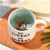 LOZACHE Tazza da caffè in ceramica 3D, unica, fatta a mano, regalo di Natale per compleanno, donne, ragazze, fidanzate (bradio)