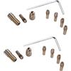 Fegtrty Mandrino Autobloccante 16 Pezzi 0,5-3 mm Set di Quick Chuck per Mini Utensili