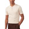 Kallspin Uomo Polo in Maglia a Manica Corta Maglie da Golf Top Estivi da Spiaggia(Rosa Large