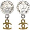 CHANEL Pre-Owned - Orecchini a clip Mademoiselle CC 1997 - Donna - placcatura in oro/placcatura in argento - Taglia unica