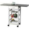 Kesper 25816 13 - Carrello da Cucina, 45/97 x 37 x 75,5 cm, in Legno