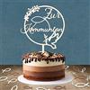 BOYATONG Decorazione per torta per la comunione, 1 pezzo Cake Topper in legno e 36 pezzi di pesci in legno per la decorazione della tavola, decorazione per la prima comunione per ragazzi e ragazze, regali di
