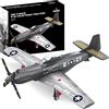 Apostrophe Games P-51 Mustang Aereo Set di blocchi di costruzione Air Force - 258 Pz