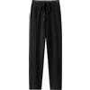FULBHPRINT Donne Autunno Inverno Cashmere Pantaloni Della Tuta A Vita Alta Coulisse Pantaloni Casual Solido Lavorato A Maglia Cashmere, bianco, S