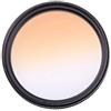 PtaTt Filtro for fotocamera filtro colorato filtro colorato gradiente regolabile gradiente rosso blu verde arancione viola giallo accessori for fotocamera filtro protettivo for lenti (Size : 77mm, Color :