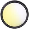PtaTt Filtro for fotocamera filtro colorato filtro colorato gradiente regolabile gradiente rosso blu verde arancione viola giallo accessori for fotocamera filtro protettivo for lenti (Size : 77mm, Color :