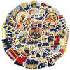Zhlearda Fireman, 2 adesivi da 50 pezzi, set di adesivi impermeabili in vinile Fireman, per laptop, skateboard, bottiglia d'acqua, bagagli, per adolescenti, bambini, adulti