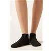 Calzedonia Pedulini Unisex In Cotone E Lino Nero