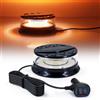 Dinfu LED lampeggiante, 12V-24V giallo + bianco 28 modi biltz con cavo magnetico e 3 metri per carrello elevatore trattore auto golf SUV 4x4 camion