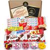 Cia&Co Confezione Regalo Dolci con +25pz di Cioccolato Kinder e 450g di Caramelle Senza Glutine. Kinder Chocolate, Kinder Bueno, Kinder Joy, Happy Hippo, SchokoBons e Gummy Candy.